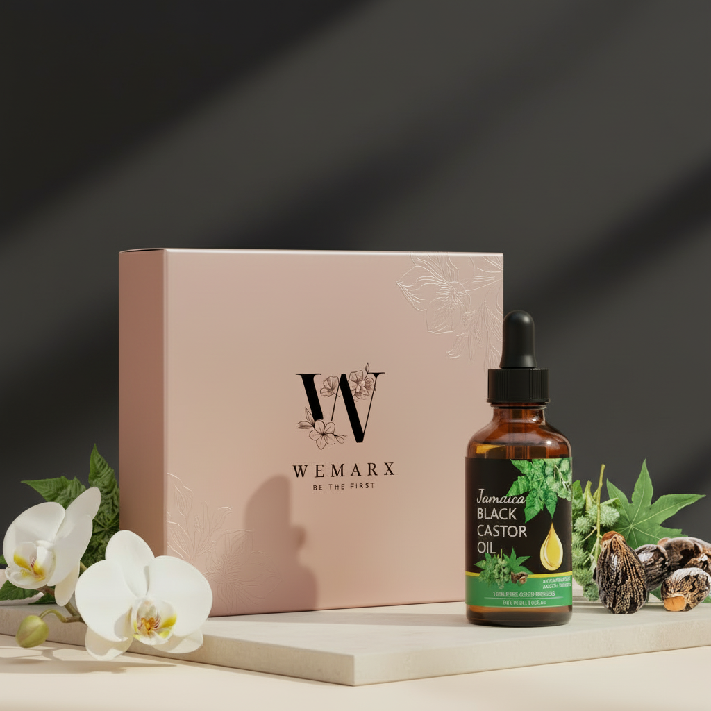 WemarX Black Castor Oil Dark Luxury Ad